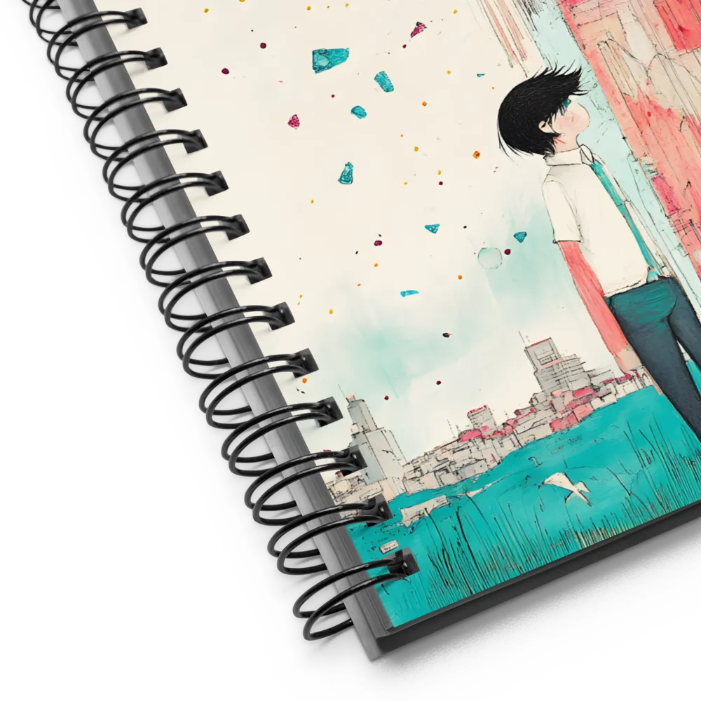 Whispers of the Urban Horizon | Spiral Notebook