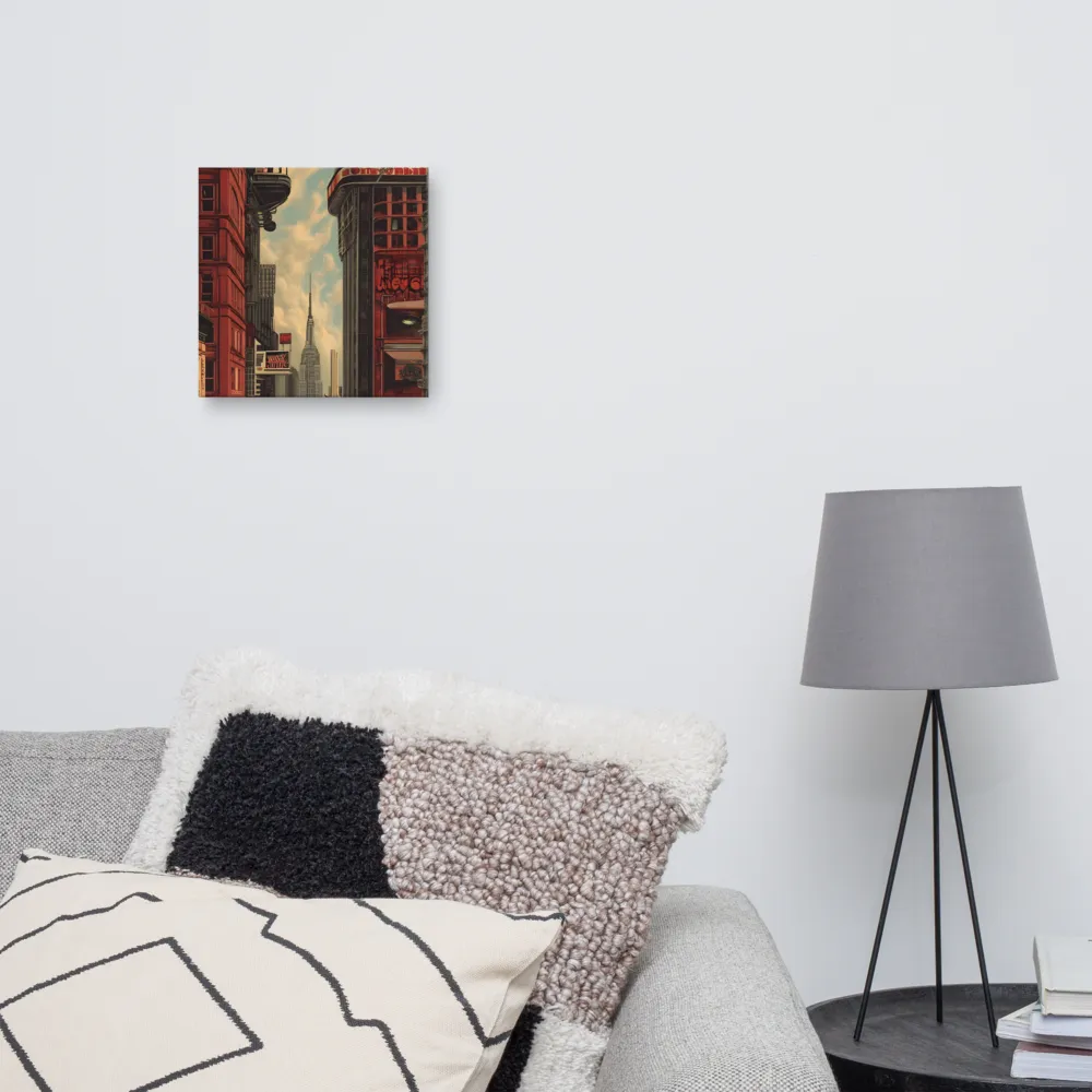 A Glimpse of Tomorrow: Urban Ambition | Canvas | 12″×12″