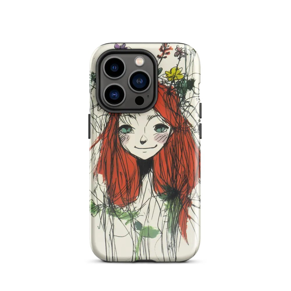Whimsical Floral Portrait