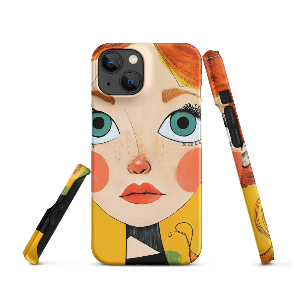 Whimsical Portrait of a Girl | Phone Case |  14 | Snap Case | Matte