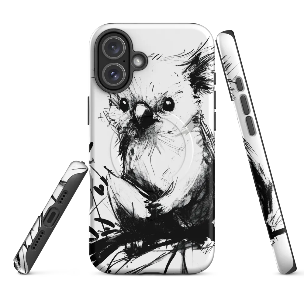 Whimsical Koala in Ink | Phone Case |  16 Plus | MagSafe® Tough Case | Matte