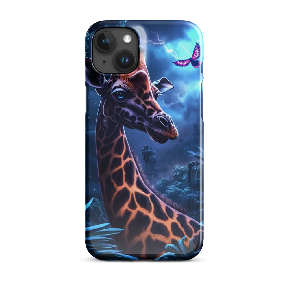 Mystical Giraffe in Twilight Jungle