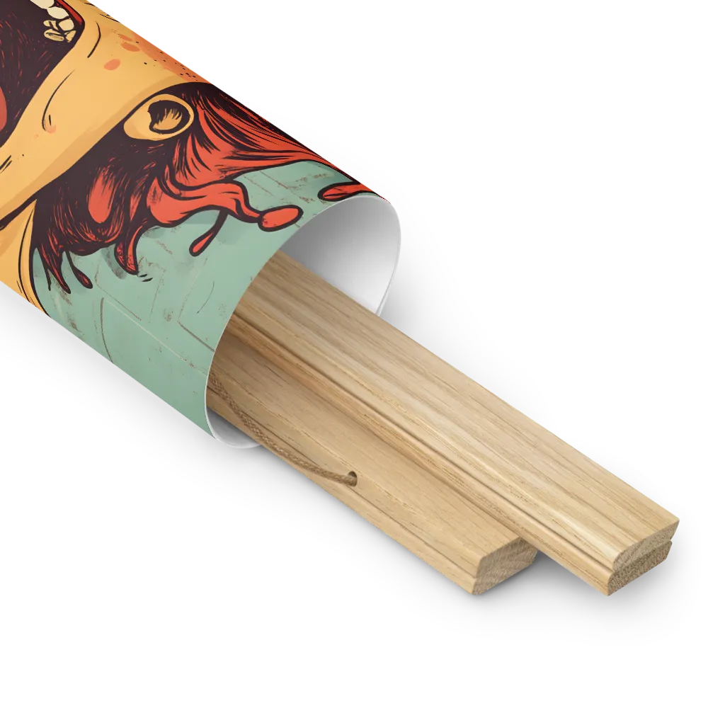 Fury Unleashed | Poster With Oak Wood Hanger | 10″×10″