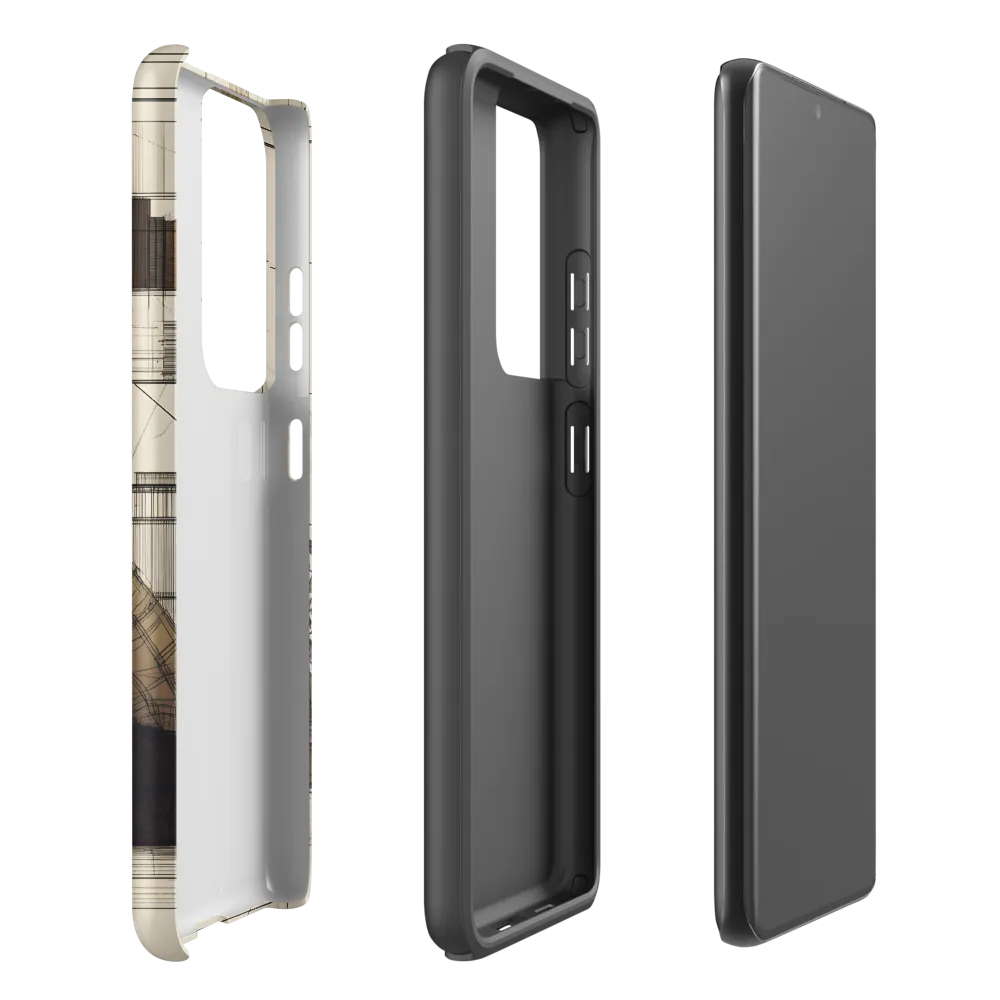 Quiet Reflections in Line | Phone Case |  S21 Ultra | Tough Case | Matte
