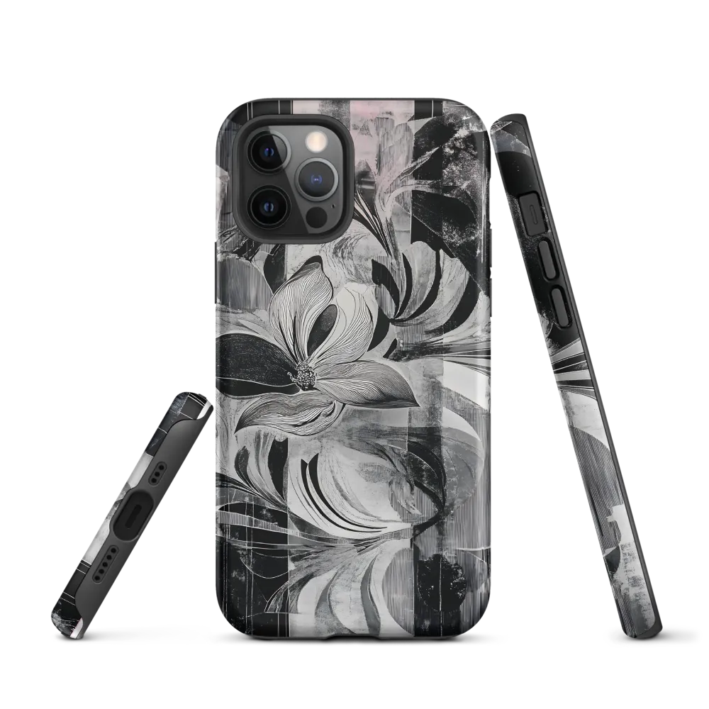 Floral Fusion in Monochrome