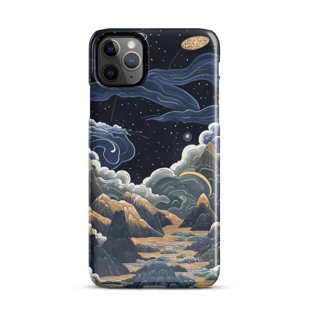 Celestial Harmony: Peaks and Planets | Phone Case |  11 Pro Max | Snap Case | Glossy