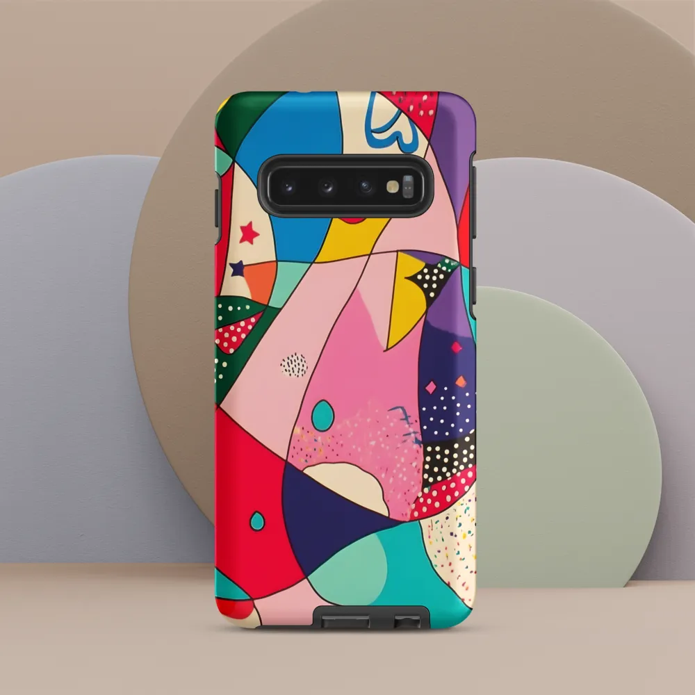 Playful Geometry in Color | Phone Case |  S10 | Tough Case | Matte
