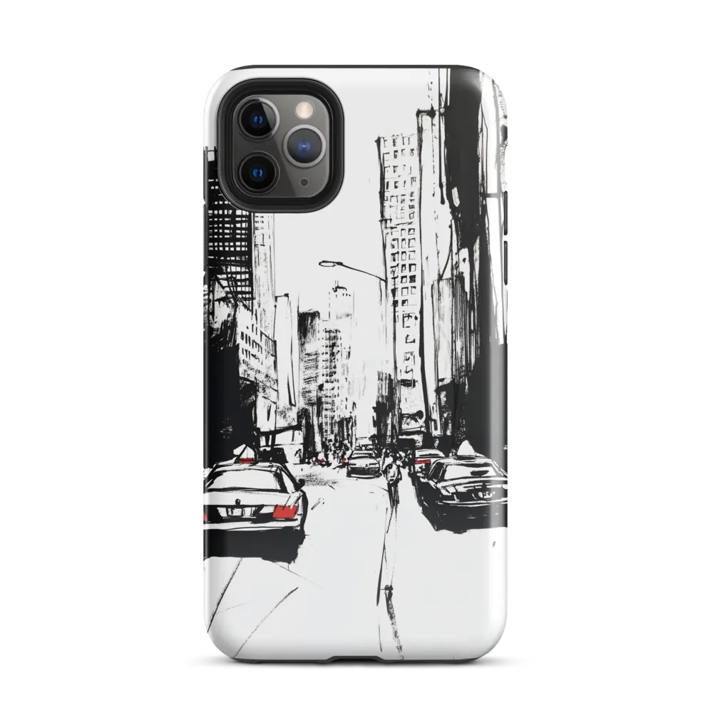 Urban Pulse: A Monochromatic Journey | Phone Case |  11 Pro Max | Tough Case | Glossy