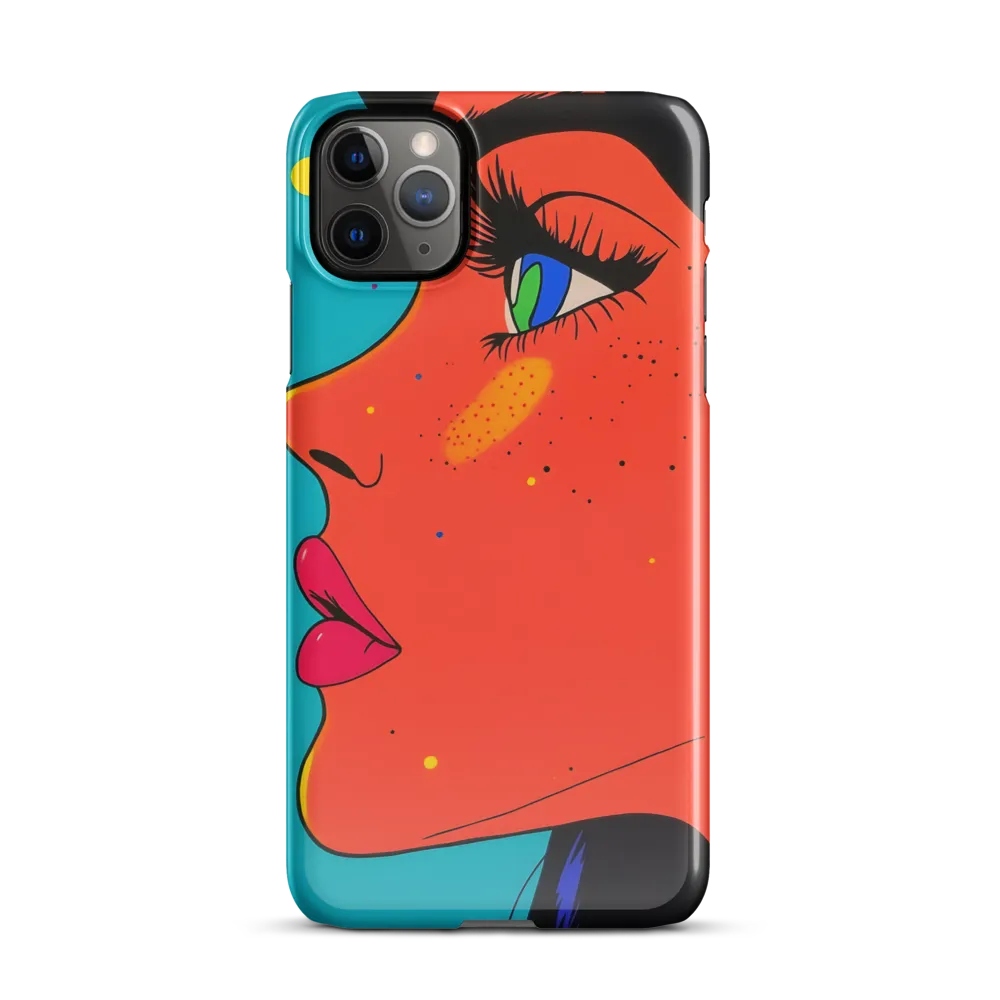 Vibrant Feminine Profile in Pop Art | Phone Case |  11 Pro Max | Snap Case | Glossy