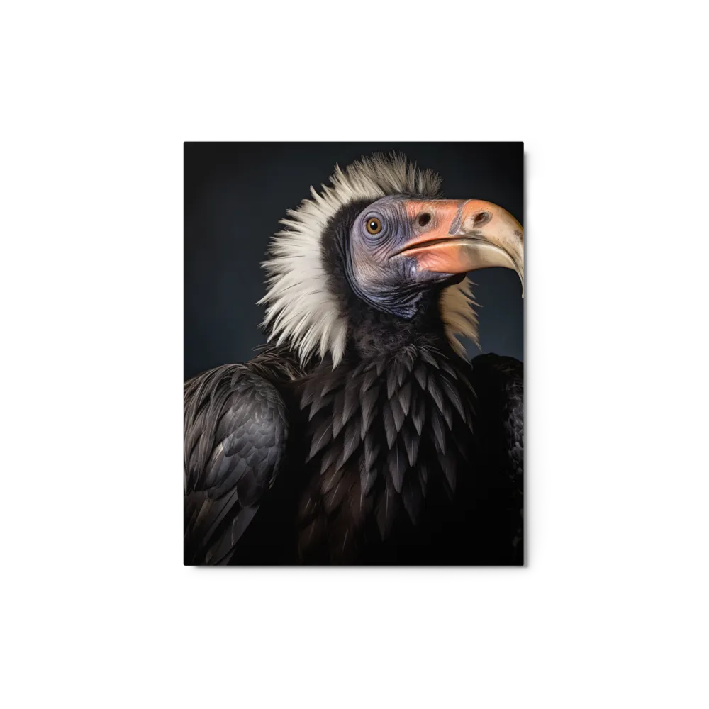 Majestic Vulture Portrait | Metal Print | 8″×10″