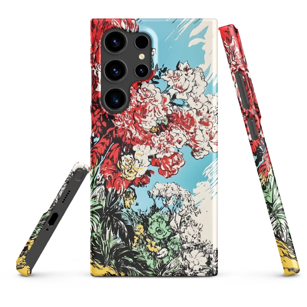 Floral Symphony in Bold Colors | Phone Case |  S24 Ultra | Snap Case | Matte