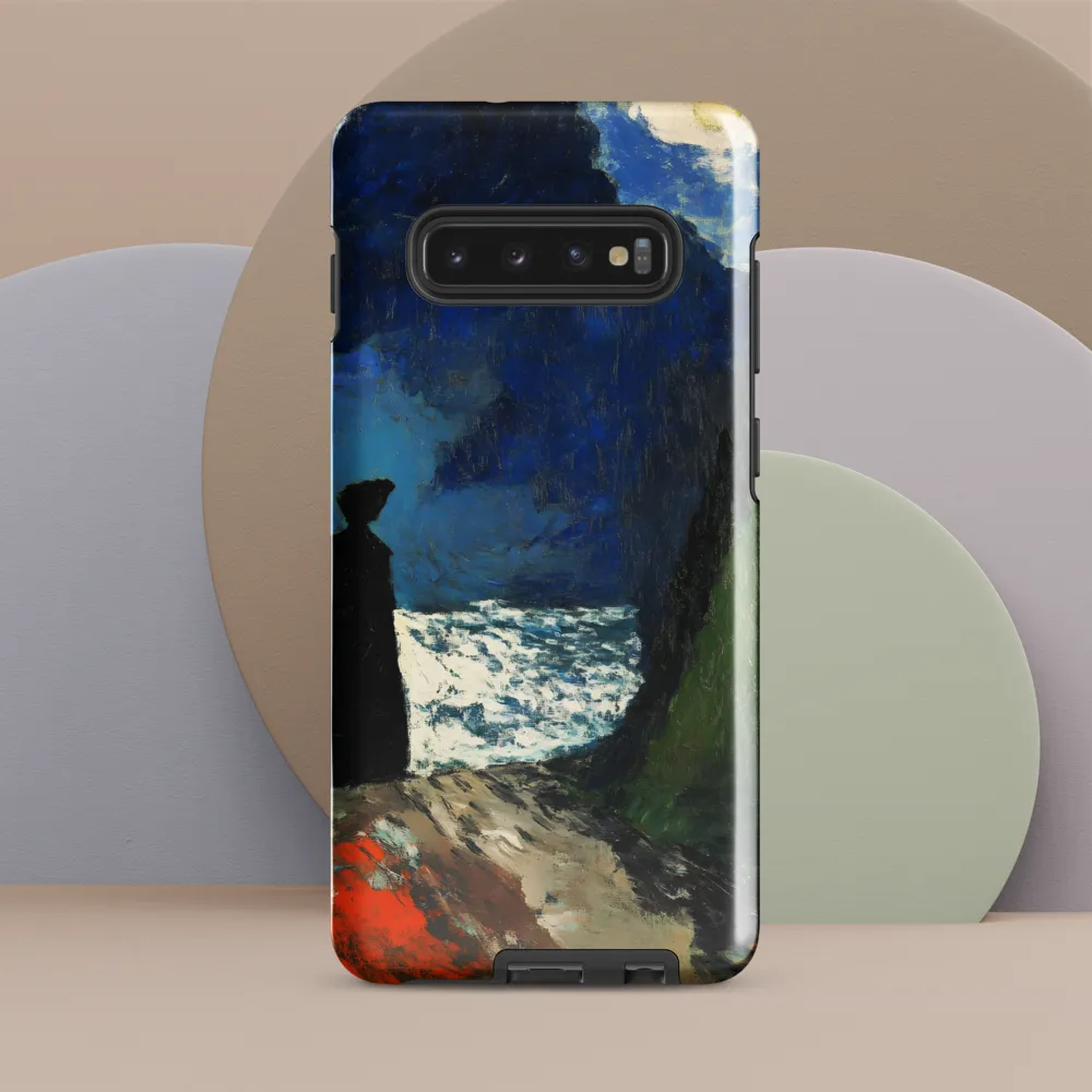 Solitary Reflection by the Sea | Phone Case |  S10 Plus | Tough Case | Glossy