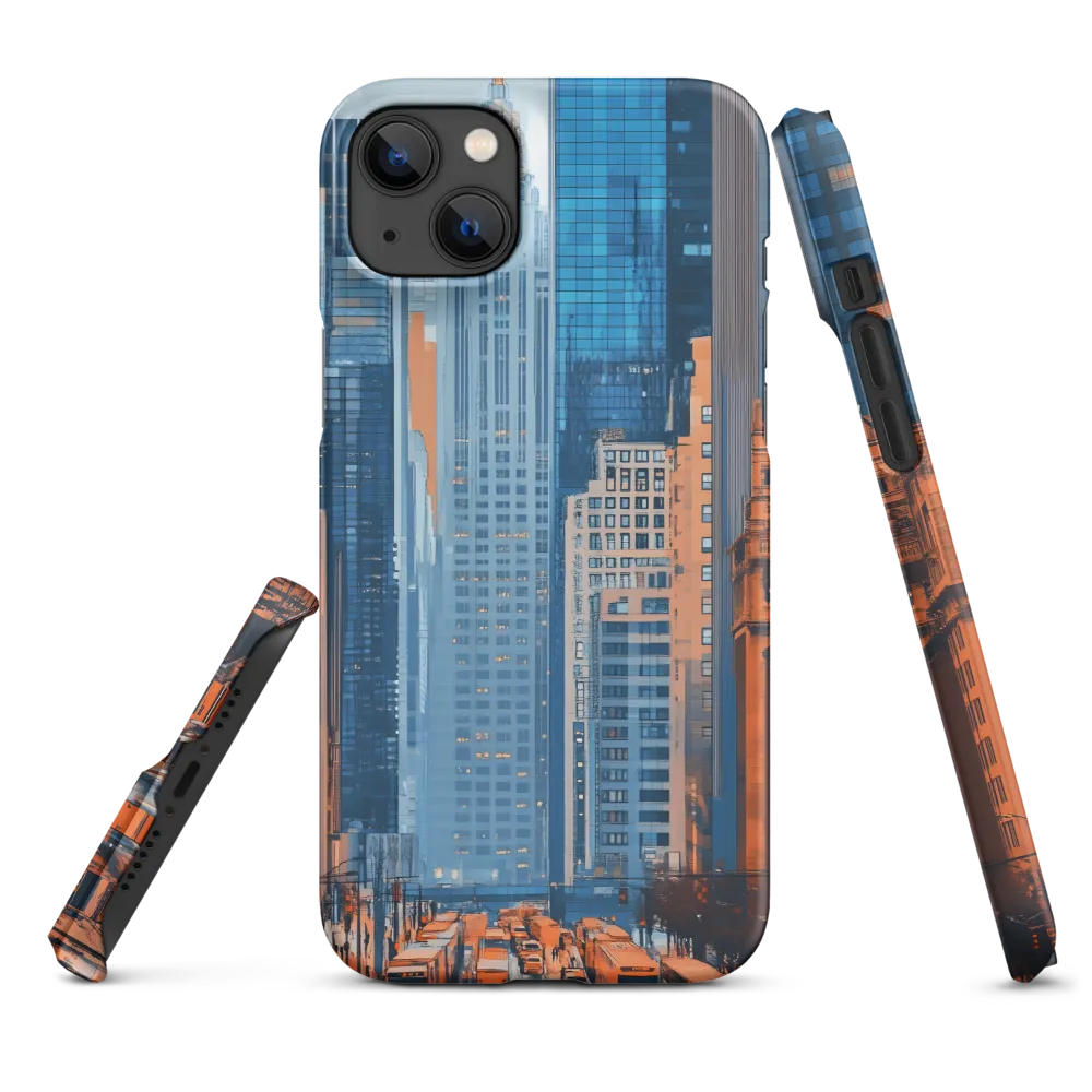 Urban Symphony in Blue and Orange
