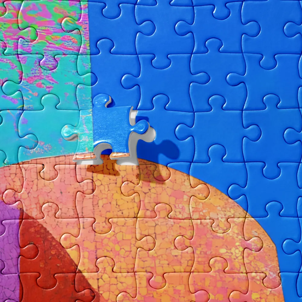 Vibrant Geometric Harmony | Jigsaw Puzzle | 252 pieces