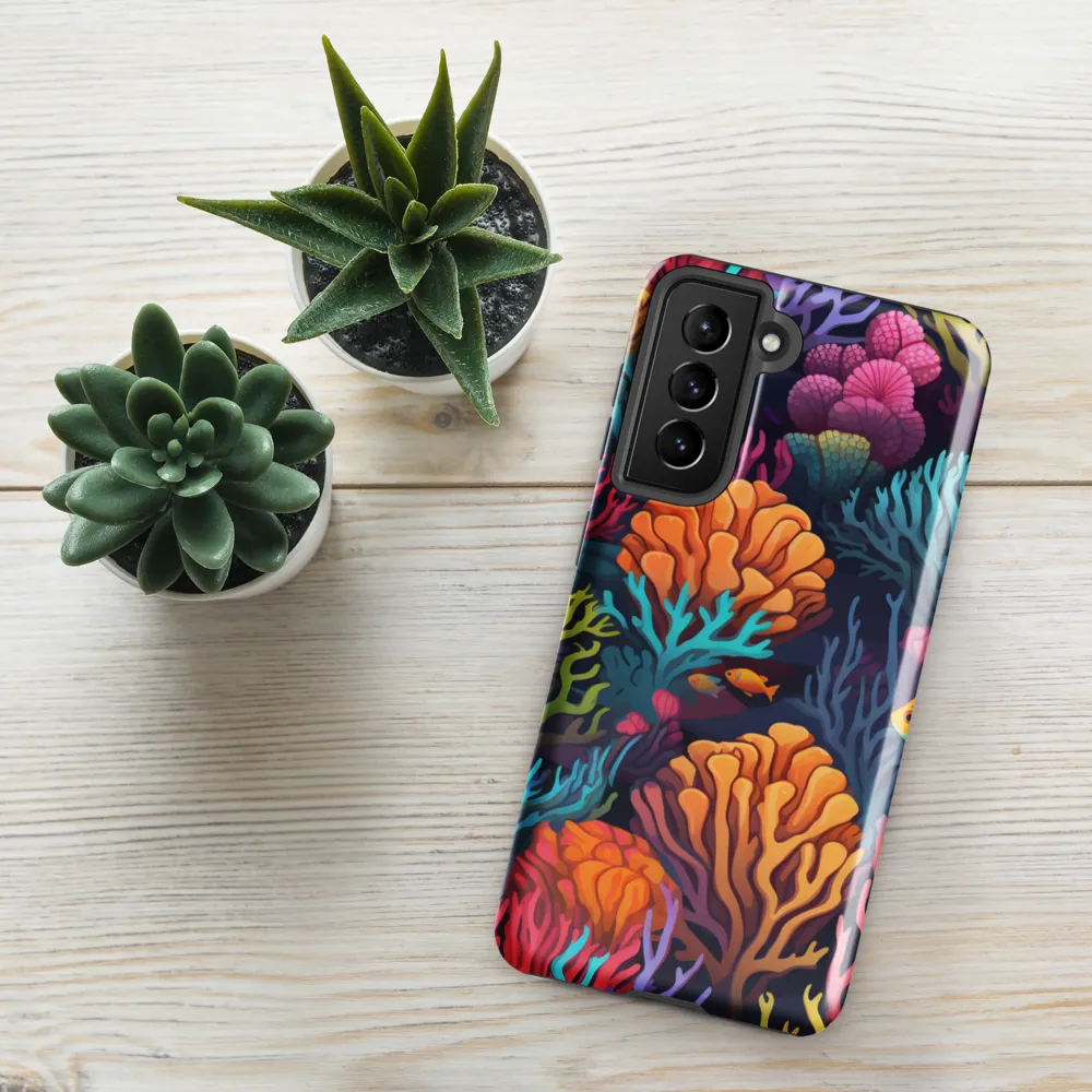 Underwater Harmony: A Coral Reef Wonderland | Phone Case |  S21 | Tough Case | Glossy