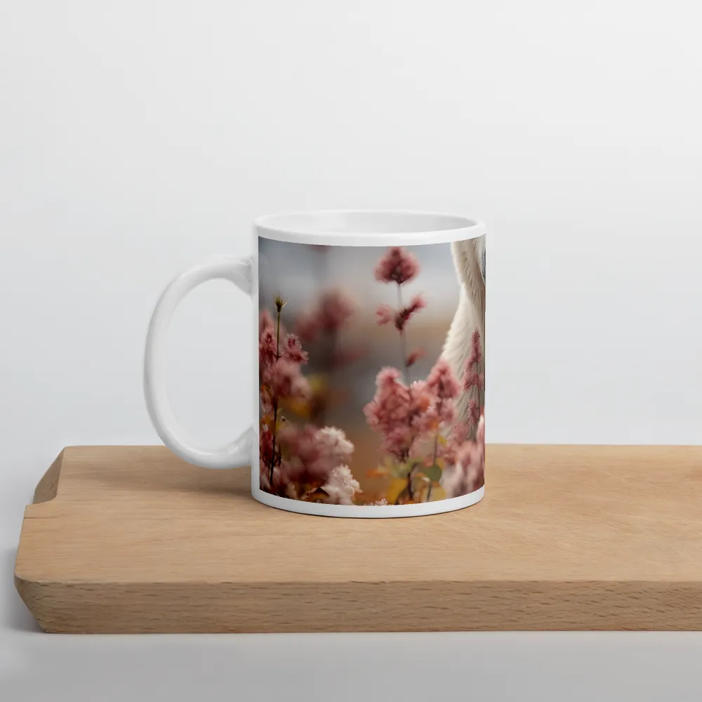 Curiosity Among Blooms: The Polar Bear | Mugs | Multiple Sizes & Colors