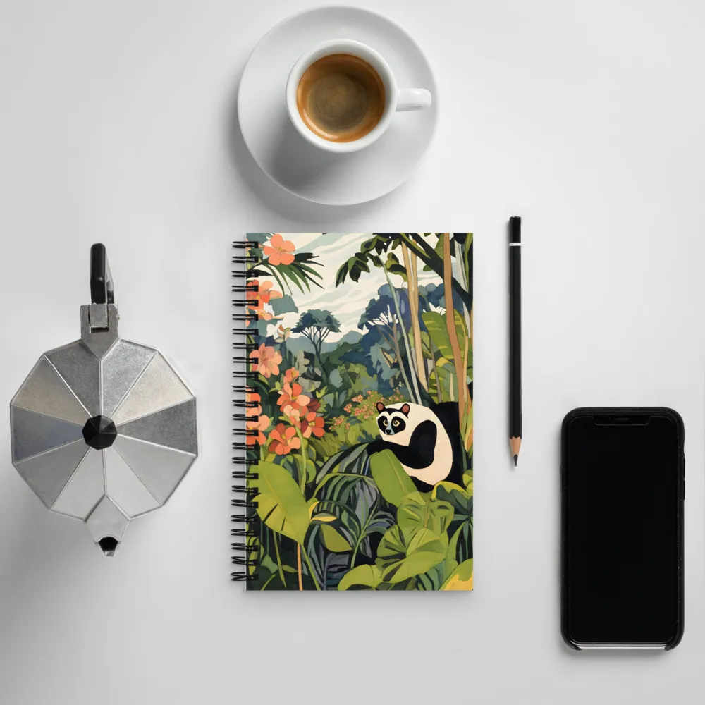 Panda in Paradise | Spiral Notebook