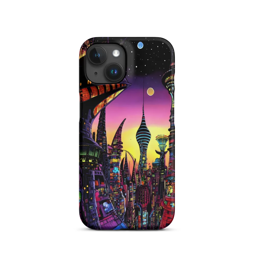 Futuristic Cityscape at Dusk | Phone Case |  15 | Snap Case | Matte