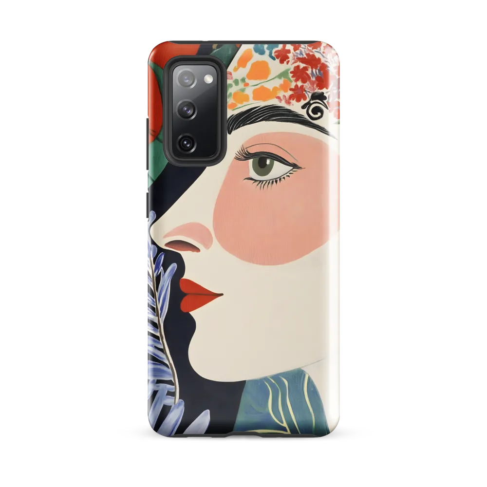 Floral Serenade: A Modern Portrait