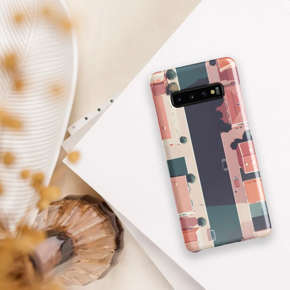 Aerial Serenity: The Tranquil Urban Landscape | Phone Case |  S10 Plus | Snap Case | Glossy