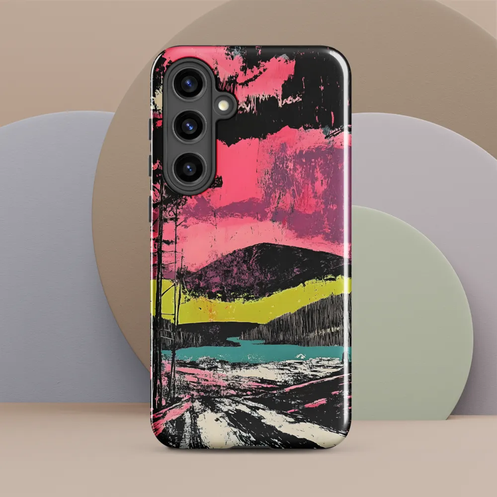 Vibrant Horizons: A Landscape in Contrast