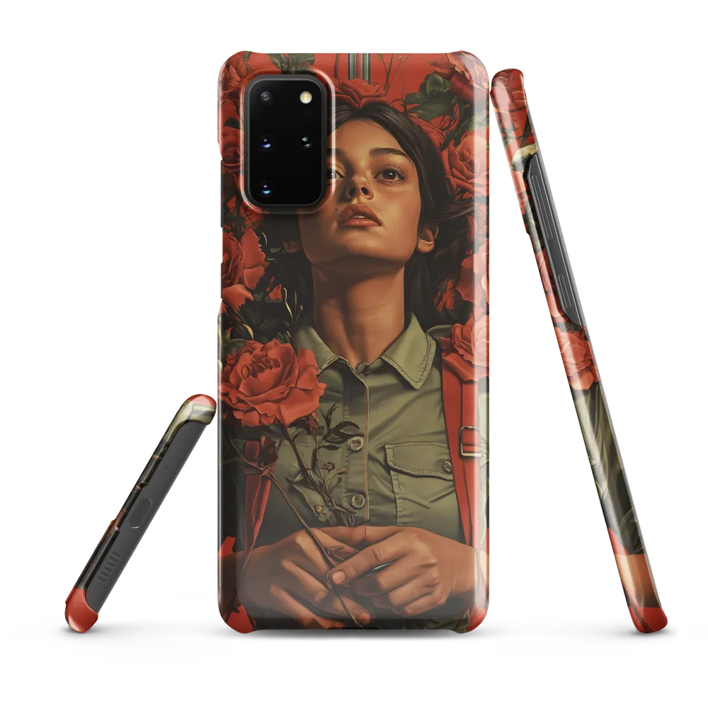 Harmony and Strength: A Portrait Among Roses