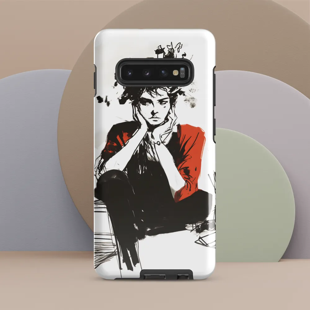 Contemplation Amidst Creativity | Phone Case |  S10 Plus | Tough Case | Glossy