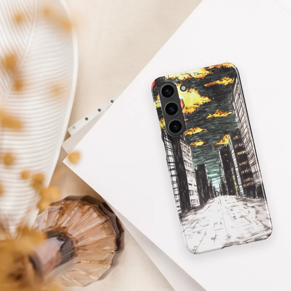 Eclipsed Cityscape | Phone Case |  S23 Plus | Snap Case | Glossy
