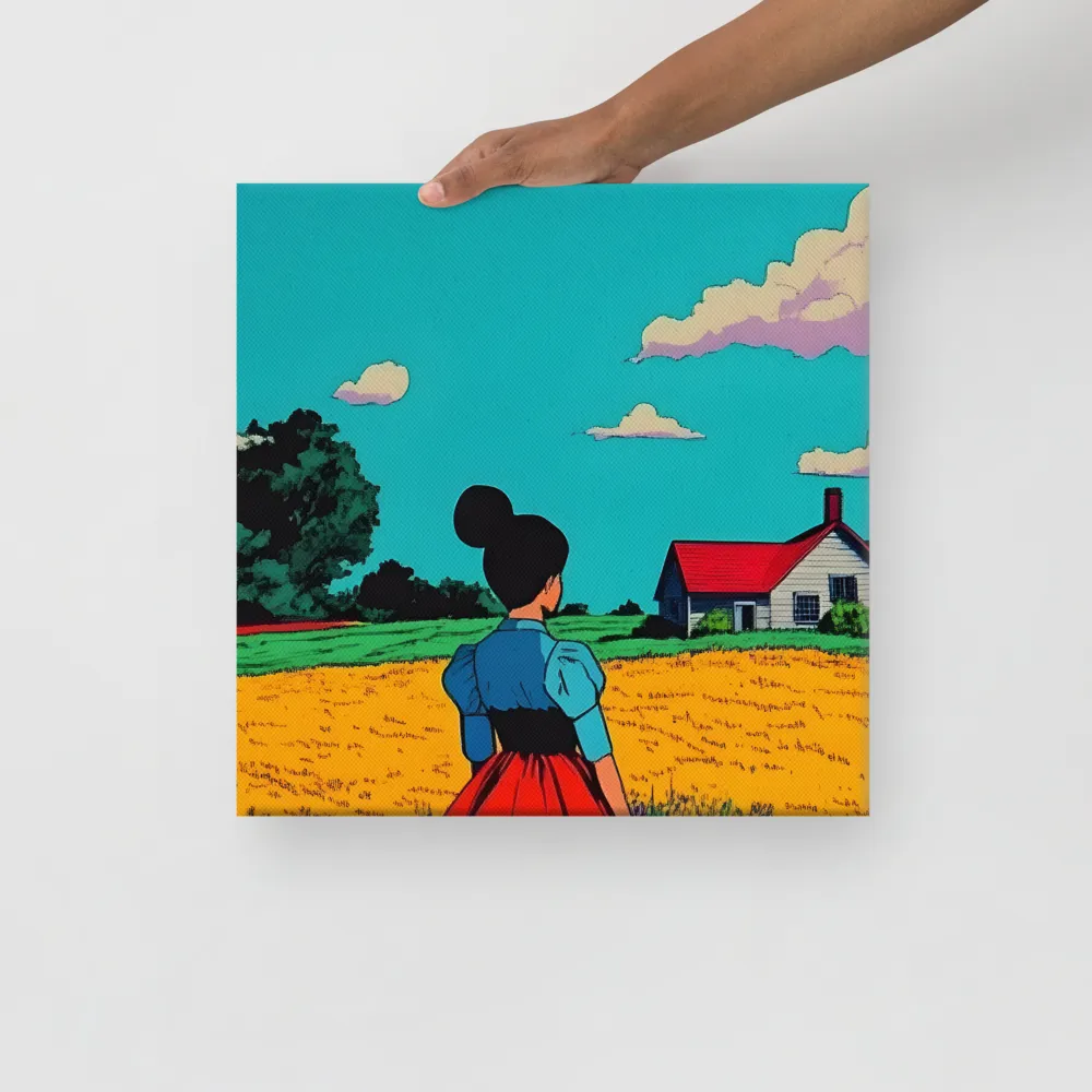 Whispers of a Sunlit Meadow | Canvas | 16″×16″
