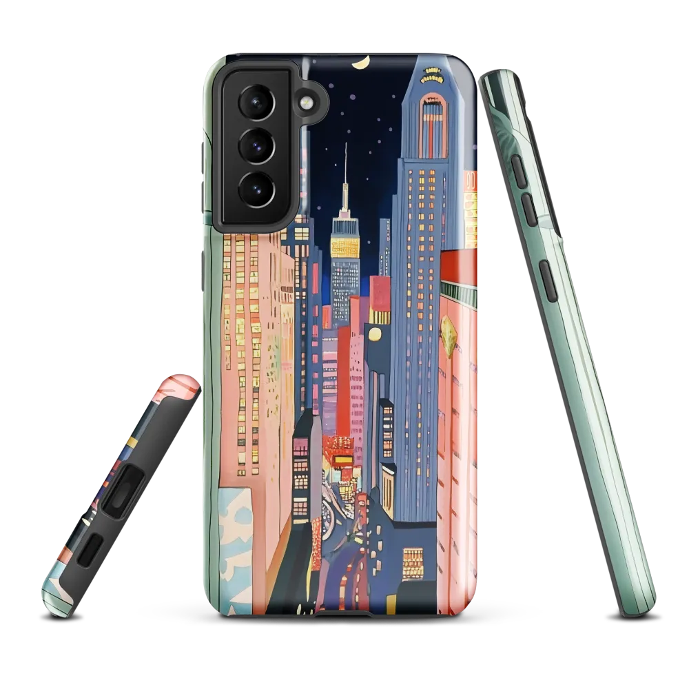 Urban Dreamscape: A Pop Art Night | Phone Case |  S21 Plus | Tough Case | Glossy