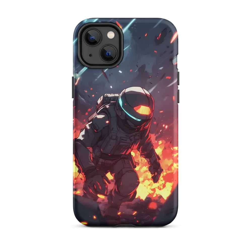 Astronaut Amidst Chaos