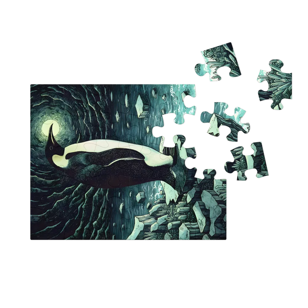 Moonlit Emperor 
 Jigsaw Puzzle in Tin Box