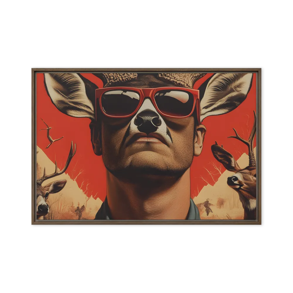 The Hunter's Spirit | Canvas with Brown Frame | 24″×36″