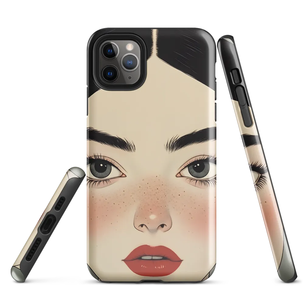 Serenity Captured: A Modern Portrait | Phone Case |  11 Pro Max | Tough Case | Glossy