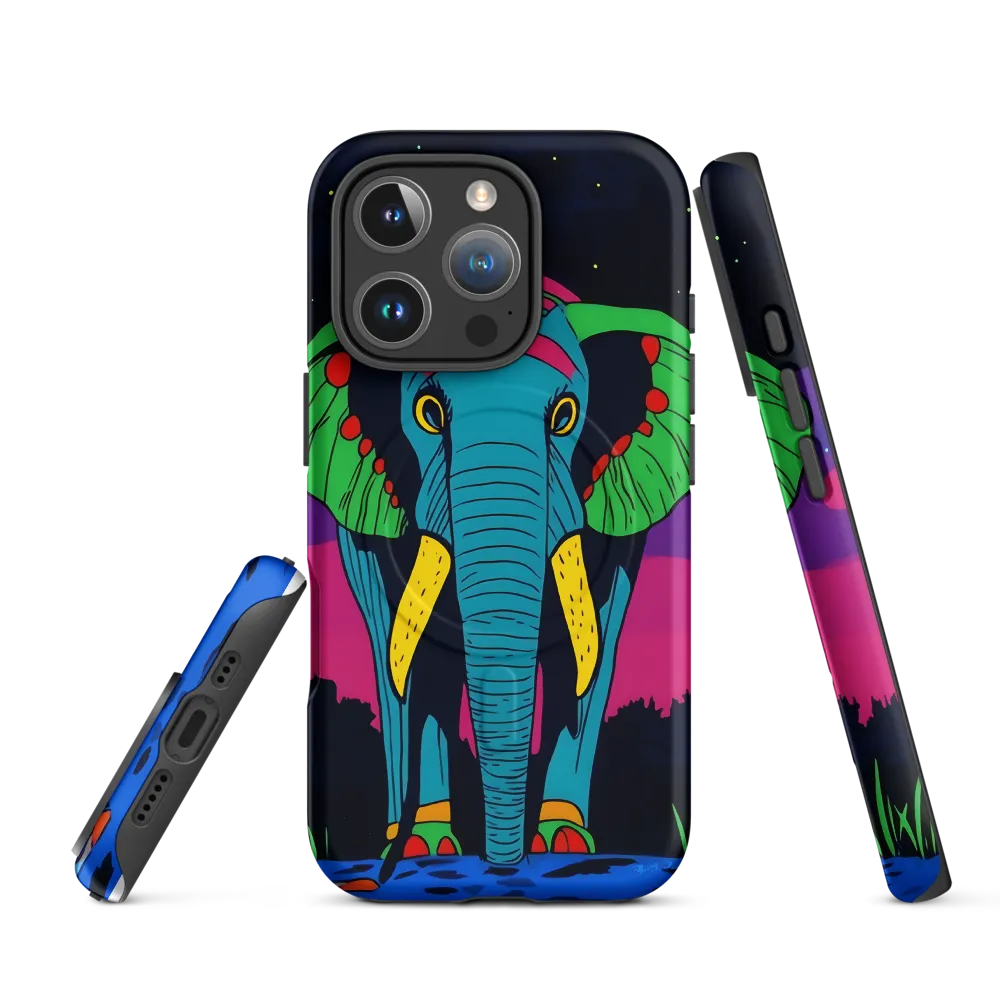 Whimsical Majesty: The Vibrant Elephant
