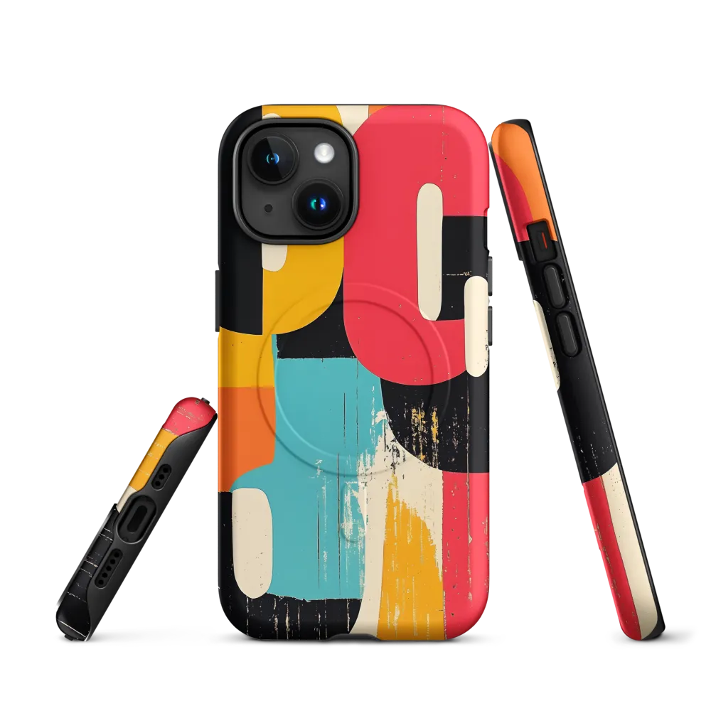 Colorful Curves: Numbers in Harmony | Phone Case |  15 | MagSafe® Tough Case | Matte