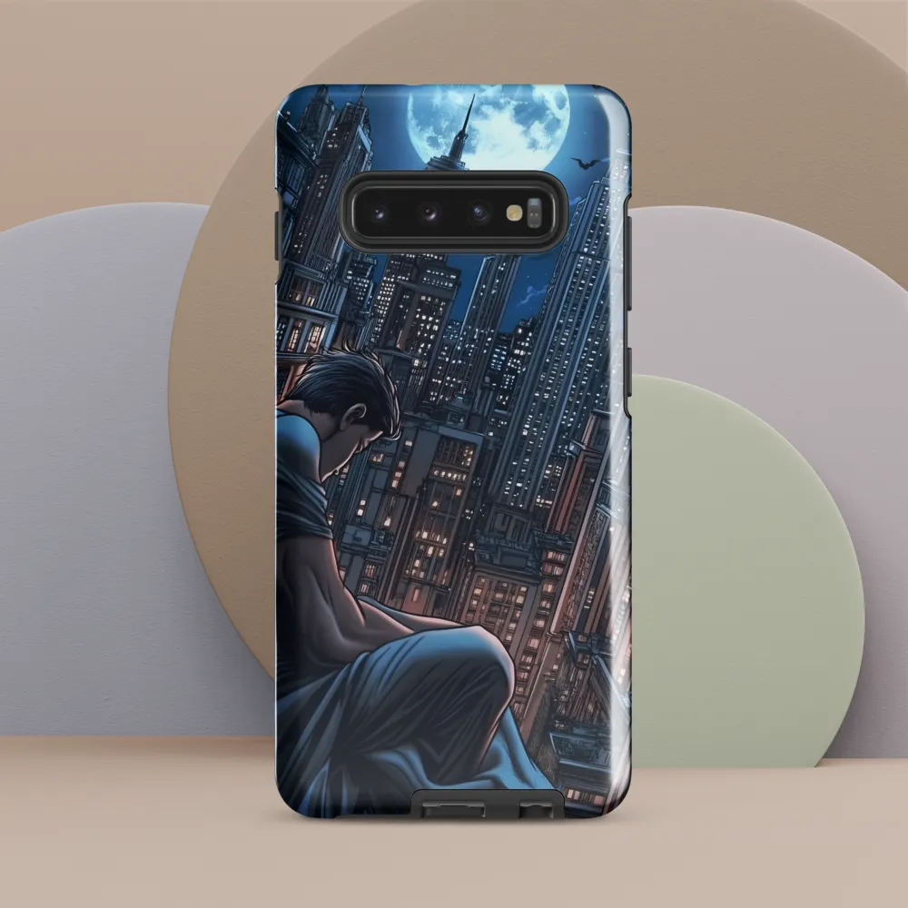 Reflections of a City Under the Moon | Phone Case |  S10 Plus | Tough Case | Glossy