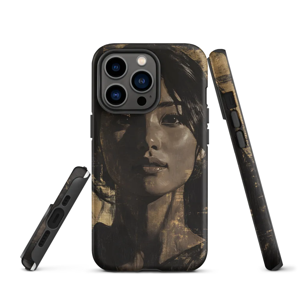 Golden Gaze: A Contemporary Portrait