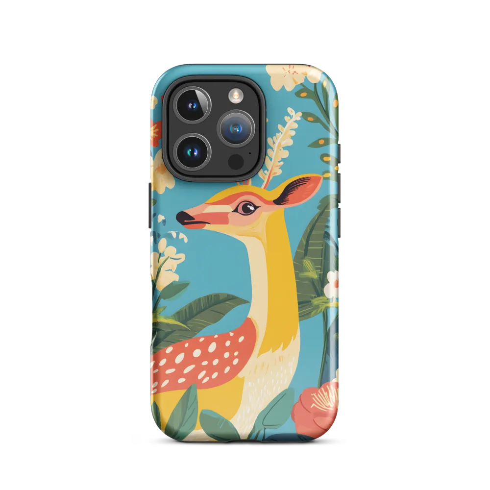 Serene Majesty: A Vibrant Deer Amidst Flora