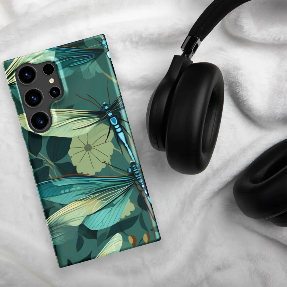 Whispers of Nature: Dragonflies in Harmony | Phone Case |  S24 Ultra | Snap Case | Matte