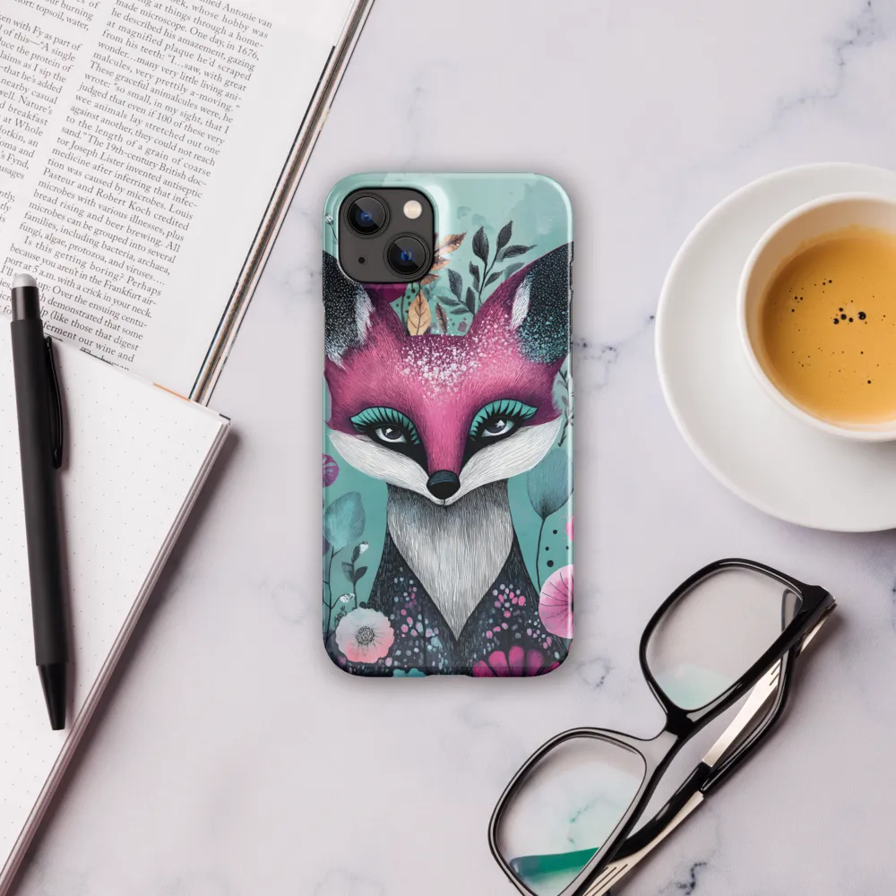 Whimsical Fox Among Blossoms | Phone Case |  14 Plus | Snap Case | Glossy