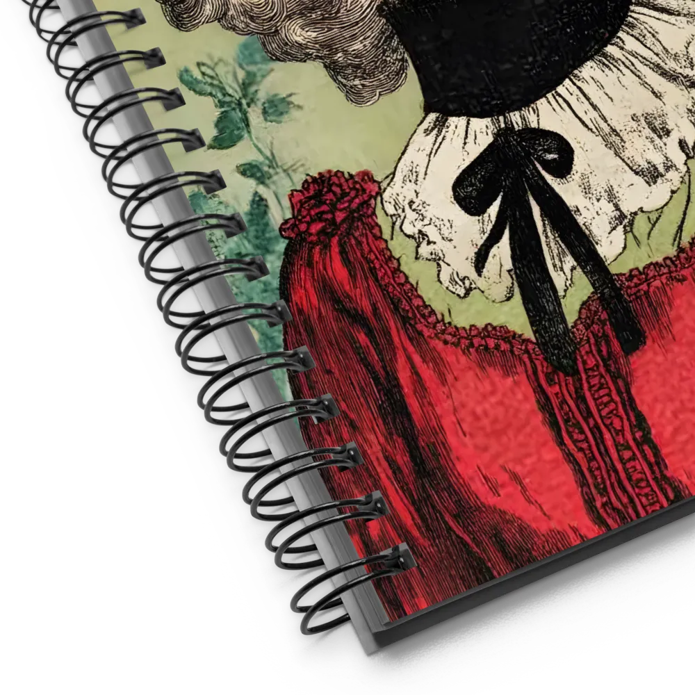 Masked Elegance | Spiral Notebook