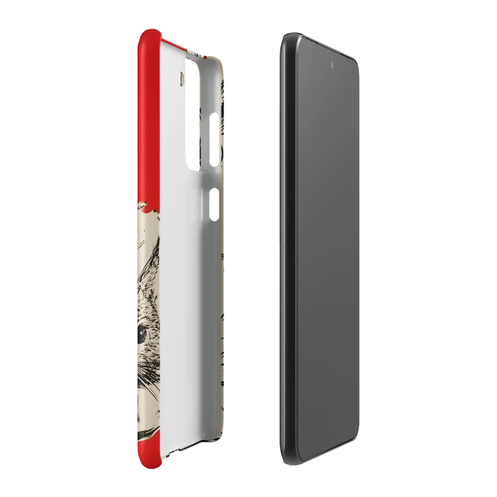 Whimsical Elegance: The Rabbit Lady | Phone Case |  S21 Plus | Snap Case | Matte