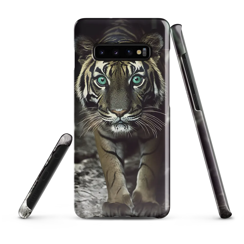 Majestic Gaze: The Tiger's Presence | Phone Case |  S10 Plus | Snap Case | Glossy