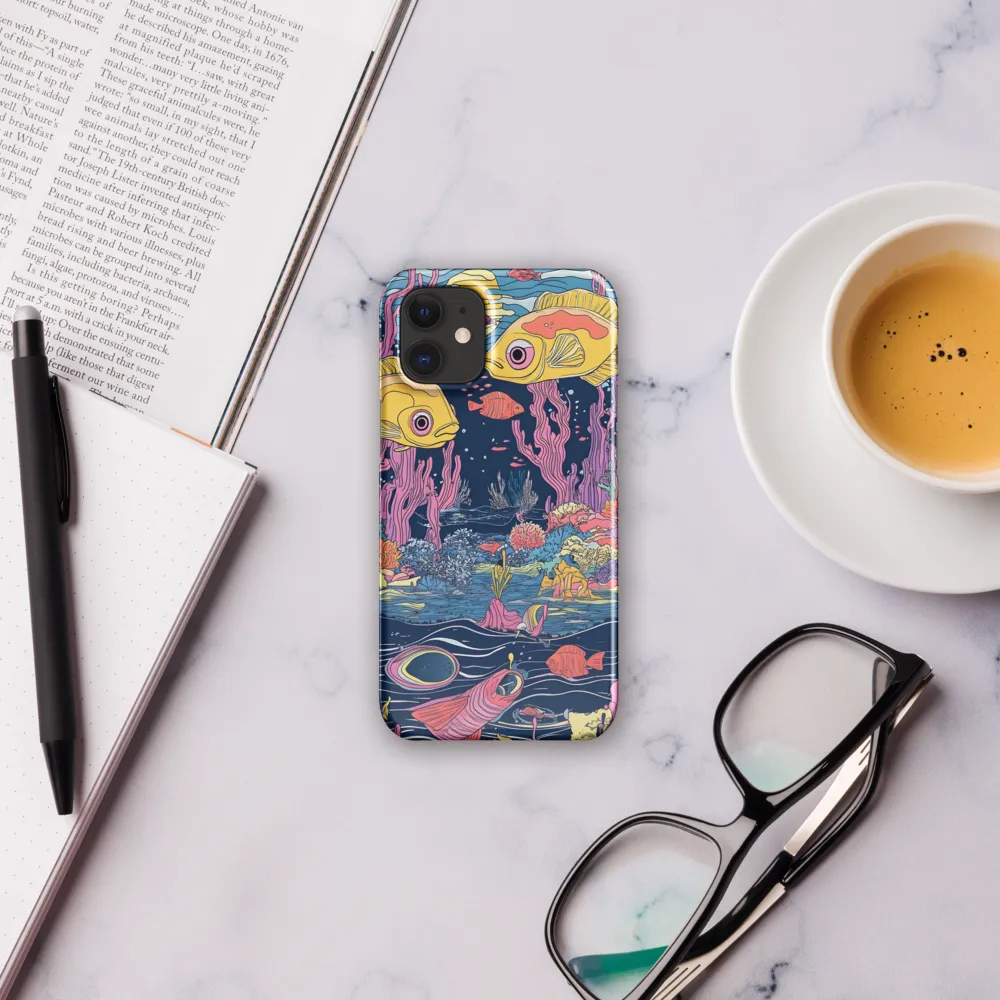 Underwater Dreamscape: A Playful Encounter | Phone Case |  12 Mini | Snap Case | Glossy