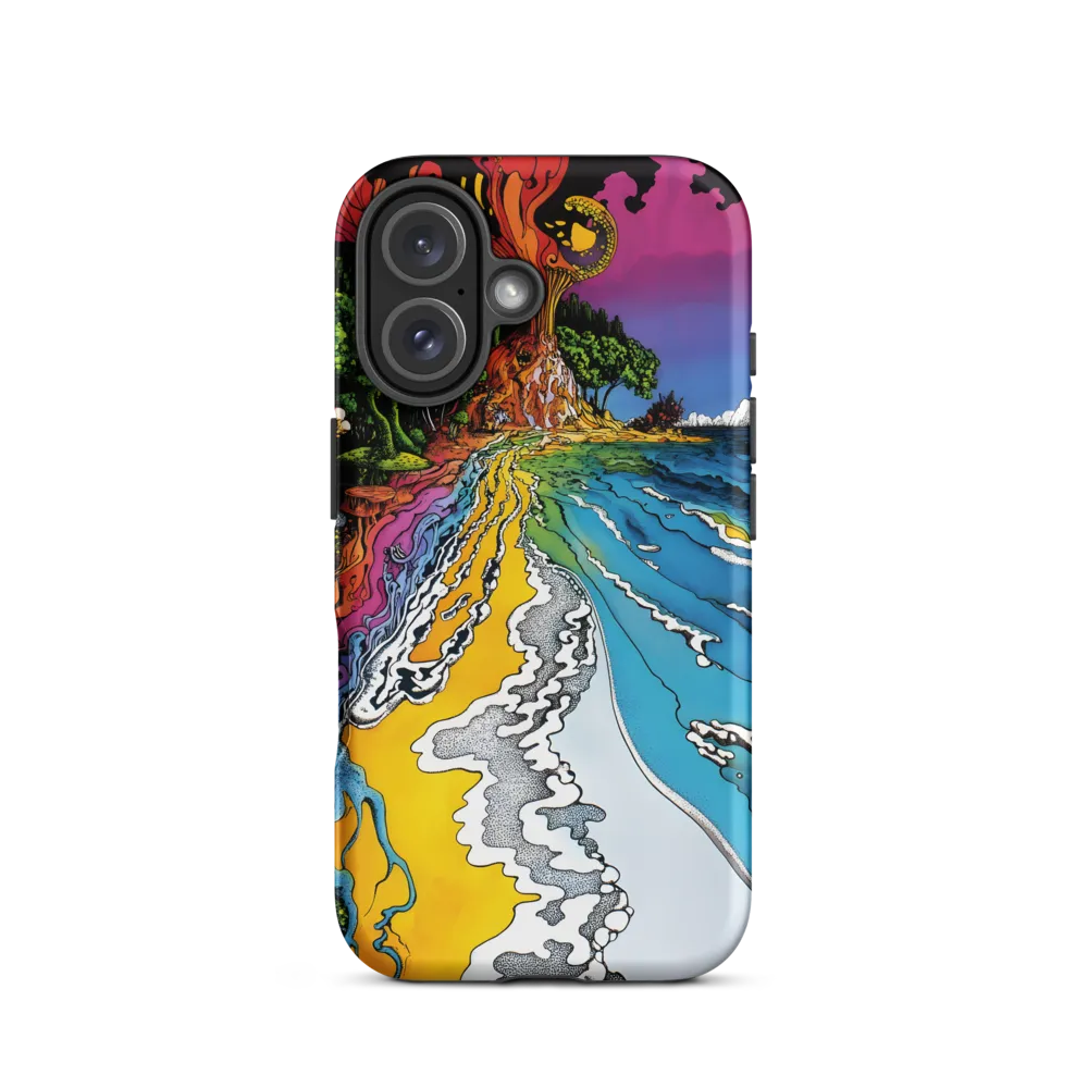 Ethereal Flow: A Psychedelic Landscape | Phone Case