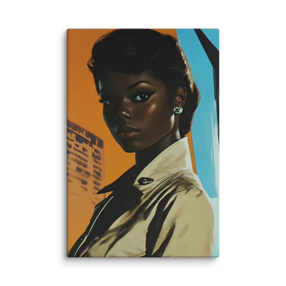 Urban Elegance: A Portrait of Confidence | Canvas | 32″×48″