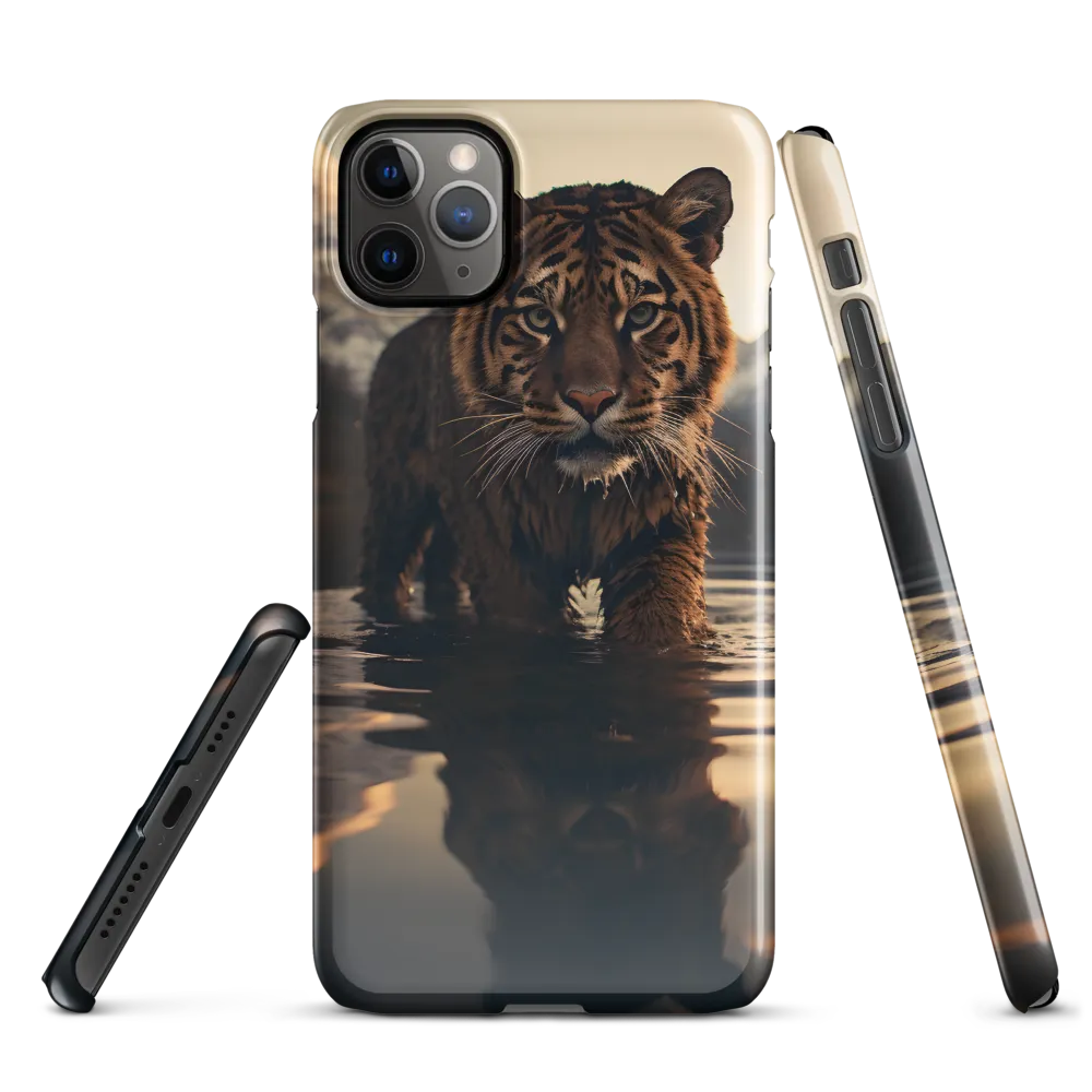 Majestic Reflection: The Tiger's Domain | Phone Case |  11 Pro Max | Snap Case | Glossy