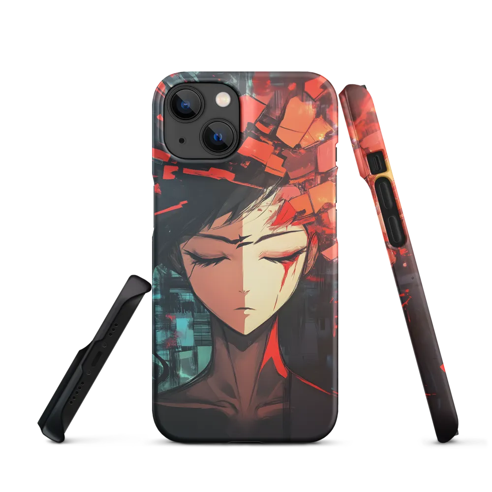 Fragmented Mind: The Silent Struggle | Phone Case |  14 | Snap Case | Matte