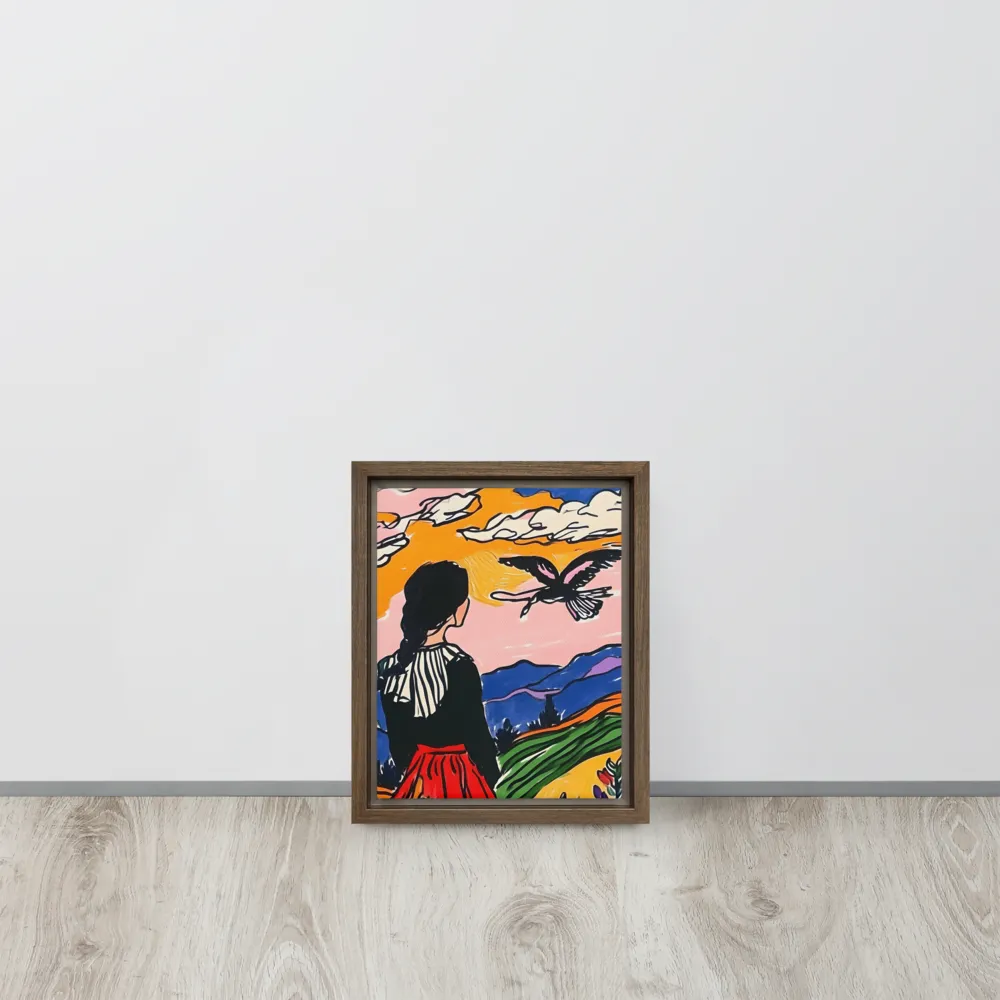 A Journey into Freedom | Canvas with Brown Frame | 8″×10″